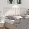 vidaXL T&ecirc;te de lit Blanc 146x4x100 cm Bois massif de pin