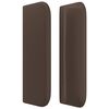 vidaXL T&ecirc;te de lit &agrave; LED Marron 103x16x78/88 cm Similicuir