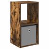 vidaXL Table de chevet avec tiroir Ch&ecirc;ne fum&eacute; 30,5 x 27 x 59,5 cm