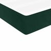 vidaXL Sommier &agrave; lattes de lit et matelas Vert fonc&eacute; 200x200cm Velours
