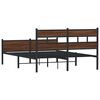 vidaXL Cadre de lit sans matelas ch&ecirc;ne marron 140x190 cm