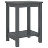 vidaXL Table de chevet gris fonc&eacute; 35x30x47 cm bois de pin massif