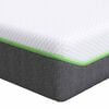 vidaXL Matelas Moyennement doux 70 x 200 cm Blanc et Gris