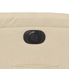 vidaXL Fauteuil inclinable &eacute;lectrique cr&egrave;me tissu