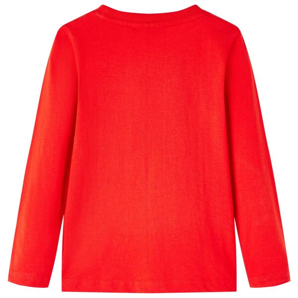T-shirt enfants &agrave; manches longues rouge 116