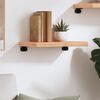 vidaXL &Eacute;tag&egrave;re murale marron clair 40x20x4 cm bois ch&ecirc;ne massif trait&eacute;