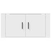 vidaXL Meuble TV mural Blanc 80x34,5x40 cm