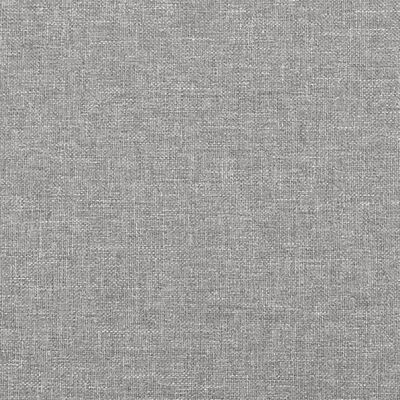 vidaXL Sommier à lattes de lit et matelas gris clair 120x190 cm tissu