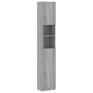 vidaXL Armoire de bain Sonoma gris 32x25,5x190 cm Bois d'ing&eacute;nierie
