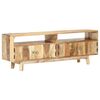 vidaXL Meuble TV 130x30x45 cm Bois de manguier brut