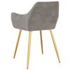 vidaXL Chaises &agrave; manger lot de 6 gris clair velours