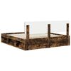 vidaXL Cadre de lit Ch&ecirc;ne fum&eacute; 180 x 200 cm Pin massif