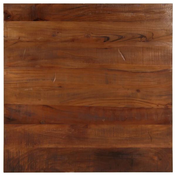 vidaXL Dessus de table 70x70x2,5 cm carr&eacute; bois massif de r&eacute;cup&eacute;ration