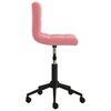 vidaXL Chaises pivotantes &agrave; manger lot de 2 rose velours