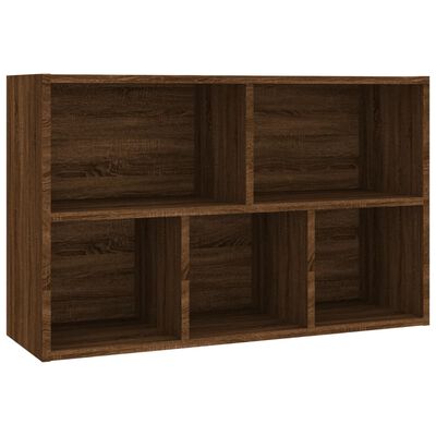 vidaXL Bibliothèque/Buffet chêne marron 50x25x80 cm bois d'ingénierie