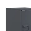 vidaXL Tables de chevet 2 pcs anthracite 34,5x39x44 cm acier