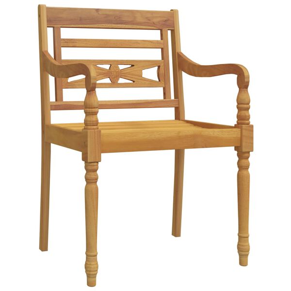 vidaXL Ensemble &agrave; manger de jardin 7 pcs Bois de teck solide