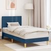 vidaXL Cadre de lit avec t&ecirc;te de lit Bleu 80 x 200 cm tissu