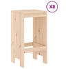 vidaXL Ensemble de bar de jardin 9 pcs Bois de pin massif