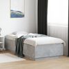 vidaXL Cadre de lit sans matelas gris b&eacute;ton 90x200 cm