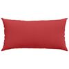 vidaXL Coussins de canap&eacute; 2 pcs Rouge 80 x 40 cm tissu