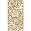 vidaXL Décoration murale de jardin 105x55 cm acier corten design coque