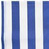 vidaXL Toile de rechange pour store banne Bleu et blanc 250 x 200 cm