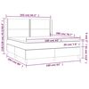 vidaXL Sommier &agrave; lattes de lit matelas et LED Rose 160x200 cm Velours