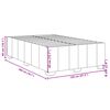 vidaXL Cadre de lit sans matelas cr&egrave;me 120x200 cm tissu