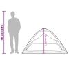 vidaXL Tente de camping &agrave; d&ocirc;me 4 personnes bleu imperm&eacute;able