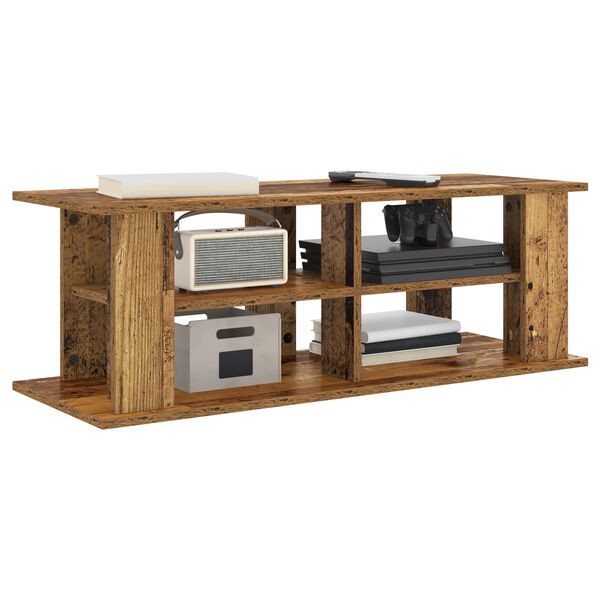 vidaXL Support de t&eacute;l&eacute;vision Bois ancien 96 x 35 x 33,5 cm