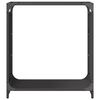 vidaXL Portant de bois chauffage noir 60x28x65 cm