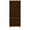 vidaXL Buffet ch&ecirc;ne marron 34,5x32,5x90 cm bois d'ing&eacute;nierie