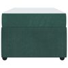 vidaXL Cadre de lit avec matelas Vert fonc&eacute; 90 x 200 cm tissu