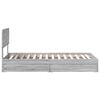 vidaXL Lit de Rangement Gris Sonoma 75 x 190 cm Bois d'ing&eacute;nierie