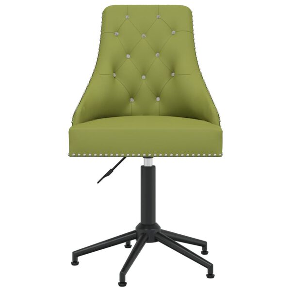 vidaXL Chaises pivotantes &agrave; manger lot de 4 Vert clair Velours