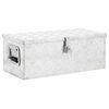 vidaXL Bo&icirc;te de rangement Argent&eacute; 70x31x27 cm Aluminium