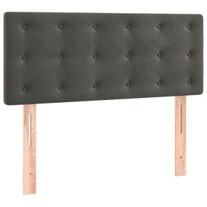 vidaXL T&ecirc;te de lit Gris fonc&eacute; 80x5x78/88 cm Velours