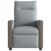 vidaXL Fauteuil inclinable Gris clair Tissu