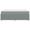 vidaXL Cadre de lit avec matelas Gris clair 160 x 200 cm tissu