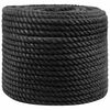 vidaXL Corde en Jute 14 mm Noir Jute 100% Tossa