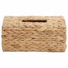 vidaXL Housses de bo&icirc;te &agrave; tissues 2 pcs Jacinthe d'eau Naturel