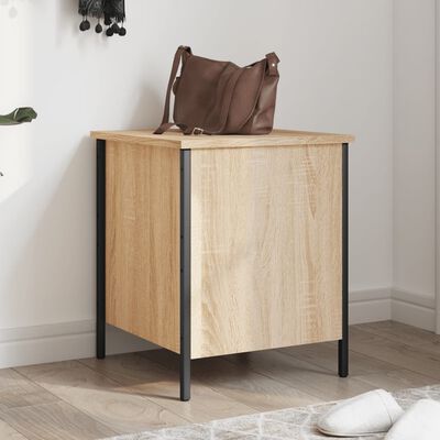 vidaXL Banc de rangement chêne sonoma 40x42,5x50 cm bois d'ingénierie