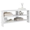 vidaXL MeubleTVd'Angle Blanc brillant 102x40,5x45cm Bois d'ing&eacute;nierie