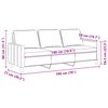 vidaXL Canap&eacute; &agrave; 3 places Gris fonc&eacute; 180 cm Tissu