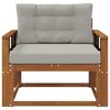 vidaXL Sofa de milieu ext&eacute;rieur Bois d'Acacia Massif Naturel
