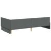 vidaXL Cadre de lit d'angle Gris fonc&eacute; 100 cm x 200 cm Velours