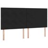 vidaXL Lit avec rangement et matelas Noir 200 x 200 cm Velours