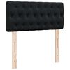 vidaXL Cadre de lit ottoman avec matelas noir 90x200 cm velours