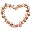 vidaXL Guirlande de No&euml;l avec boules rose dor&eacute; 175 cm polystyr&egrave;ne